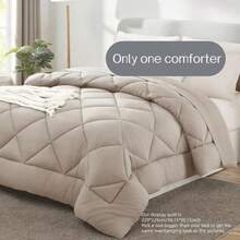 1 buah Selimut Quilted Diamond, Isian 260gsm, Selimut Lembut, Nyaman, Hangat untuk Semua Musim, Desain Serbaguna, Cocok untuk Semua Musim - hijau musim panas - View 9