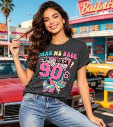 Women T-Shirts - 灰2 - 查看 3
