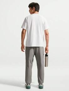 Nike Men's AS M NK DF UV HYVERSE SS TOP Short Sleeve T-Shirt Knit Collarless Short TIV4813-100 - White - View 5