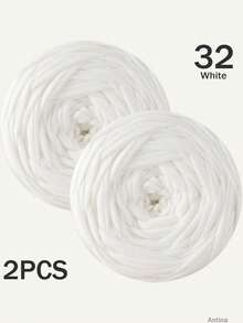1/2件 T-Shirt 紗線，大號 300g±20g/件 -2cm 寬，編織布料柔軟聚酯纖維紗線，適用於 DIY 鉤編包包、籃子、地墊、拖鞋、娃娃、紗線手工藝。多色紗線、度假紗線、鉤編紗線、手工紗線、多功能鉤編配件、手工禮物 - 彩色 - 查看 72