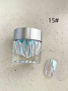 1 Botol (0,5g) Bubuk Kuku Glitter Moonlight Mirror Bubuk Aurora Dekorasi Kuku - MultiWarna - View 12