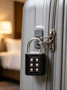 Mini Combination Lock, Portable 3-Digit Resettable Combination Lock, Multi-Function Zinc Alloy Luggage Lock For School, Gym, Classroom, Games, Travel, Backpack, Anti-Theft Lock With Key, Mini Gym Student Dorm Locker Backpack Luggage Drawer Zipper Combination Lock, Outdoor Waterproof Padlock, School Gym Locker, Sports Locker, Fence, Toolbox, Door, Box, Storage Cabinet, Home Essential, Back To School Essential - Multicolor - View 7