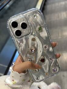 Casing Ponsel Mewah 3D Berwarna-warni dengan Hiasan Berlian Imitasi Berkilau dan Tekstur Bulu, Kompatibel dengan iPhone 17 Pro Max 17 Pro 16 Pro Max 14 15 13 Pro 17 15 16 14 13. Pelindung Lensa dan Bumper Belakang Bergaya Baru untuk Wanita dan Anak Perempuan, Hadiah untuk Anak Perempuan. - Batu permata berbentuk bulu - View 8