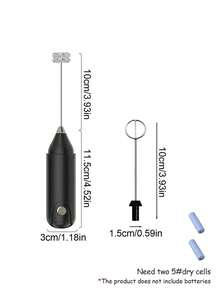 [Powerful Milk Frother] Electric Milk Frother - 1pc Battery Operated Portable Cappuccino And Coffee Mixer, Suitable For Kitchen Supplies - Multicolor - View 8