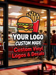 1pc Full Color Customized Vinyl Sticker - Can Be Personalized With Your Text, Image Or Logo, Suitable For Cars, Home, Business, Windows, Doors, Walls, Bicycles, Boats, Perfect For Birthdays, Holidays, Special Occasions - Multicolor - View 2