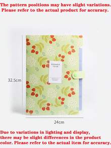 5/1pc Minimalist Floral Expanding File Folder Portable Folder Bag Document Organizer For College Students Workers, Durable Multi-Pocket A4 Paper Holder To Keep Worksheets Receipt Daily Office Supplies For Back To School Study School Supplies - Multiple Styles - View 15