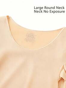 2pcs Women's Seamless Thermal Underwear Top, Lightweight Invisible Elastic Long Sleeve Base Layer Shirt, Autumn/Winter Warmth - Multicolor - View 10