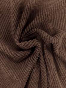Women's Solid Color Ruched Waist Casual Commute Skirt - Brown - View 10