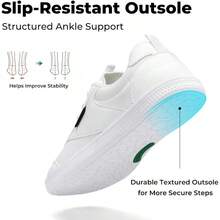Unisex Wide Toe Box Barefoot Shoes, Zero Drop Minimalist Casual Sneakers Walking And Everyday Wear - 14 Women/12 Men + White - View 5