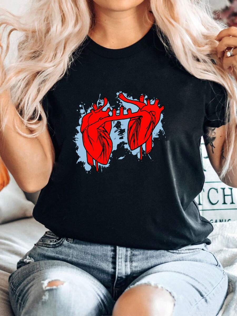 Women T-Shirts - 黑色 - 查看 1