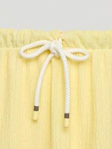 Adidas Originals Women's Resort Knit Maxi Skirt L Size KX0729 - Pale Yellow - View 3