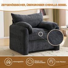 Modern Velvet Sofa - Grey 1 Seat - Comfortable For Living Room And Bedroom - Grey 1 Seat - View 5
