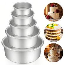 Round Cake Mold Non-Stick Baking Pan Suitable For Various Desserts Aluminum Rolled Edge Suitable For Chiffon Cake And More - Multicolor - View 6