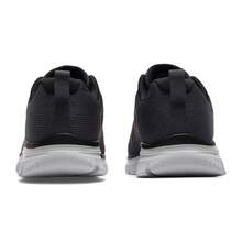 Skechers Men's LITE-WEIGHT Series Large Mesh Lace-Up Lightweight Cushioned Running Shoes - Black and White - View 5