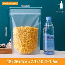 50/100入 雙面 0.18/0.2mm 厚可重複密封防潮塑膠袋，適用派對食物儲存、糖果、零食、文具、珠寶、髮飾、居家、商用、節日派對用品 - Frosted - 查看 45