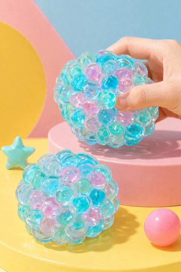 MINKOJA Pelota sensorial de ladrillo, apta para niños y adultos, juguete sensorial de rebote lento, ayuda a regular las emociones y mejorar la atención, juguete suave y creativo hecho a mano para apretar, juguete sensorial para aliviar el estrés, juguete sensorial para apretar