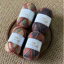 4 Sets 50g/Pc Equidistant Dyed Cotton Yarn, 100% Pure Cotton Yarn For Handmade Crochet, Rich And Vibrant Colors, Suitable For Spring/Summer Crochet, DIY Craft Material, Suitable For Beginners, Total 200g - 4-pack 3616 - View 14