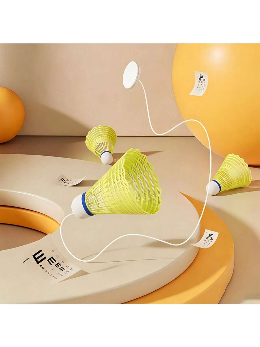 1pc Badminton Power Training Device, Single Player Solo Training Tool For Indoor Badminton Practice - Multicolor - View 1