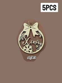 Custom Christmas Decorations With Name, Personalized Christmas Tree Decorations, Customized Christmas Ornaments, Back To School - Style a - View 30