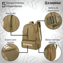 Super Backpack Kampak Mr04 Expandable Multipurpose Camping - Khaki - View 4