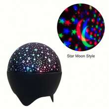 USB Powered Atomic Style Star Moon Light, RGB Water Ripple Lamp With Type-C Port - Dreamy Starry Moon Projector - View 14