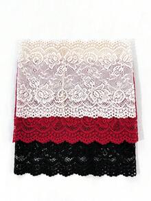 3-teiliges Set - Beige/Schwarz/Rot