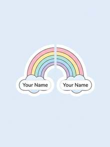 2-48pcs Customized Shoe Name Stickers, Children's Shoe Labels, Nursery Shoe Laces Labels, Insoles Stickers, Children's Identification Labels. - Multicolor - View 12