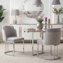 Dining Chairs Grey - Modern Style Comfortable - Grey - View 1