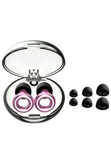 1 set de tapones de silicona suave con estuches, de varios tamaños, cómodos para dormir, nadar, viajar y conciertos - Multicolor - Ver 9