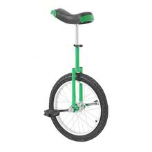 Monociclo verde da 18 pollici (73–85 cm) regolabile in altezza, per uso esterno, con pedali antiscivolo e sella ergonomica, ideale per allenamento dell'equilibrio, fitness ed esercizio fisico. - Verde - Visualizzare 9