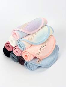 1840 Satin Ribbon Face Cleansing Cloth 1pc, Machine Washable, Reusable Cleaning Tool, Suitable For Face Washing, Cleansing, Makeup Removal, All Skin Types - Multicolor - View 8