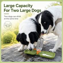 1pc Portable Dog Water Bottle With Bowl, Leak-Proof Pet Travel Drinking Water Dispenser, Suitable For Dogs And Puppies, Lightweight Outdoor Water Bottle, Perfect For Walking, Hiking, Camping And Travel, Convenient Hydration Accessory For Small And Medium Dogs - Multicolor - View 5