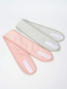 2pcs Pineapple Pattern Headbands, Suitable For Face Washing, Facial Cleansing, Makeup, Makeup Removal, Travel, All Skin Types - Multicolor - View 7