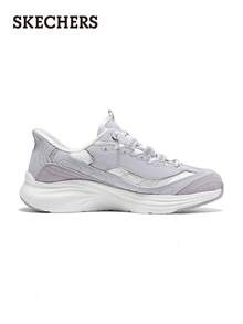 Skechers 斯凱奇 D'LITES系列復古拼接老爹鞋熊貓鞋運動休閒鞋 - 淡紫色 - 查看 4