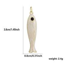 1pc Copper Fish Pendant DIY Bracelet Necklace Ankle Chain Charm, Suitable For Beach Vacation, Gift For Colleagues, Best Friends, Family And Friends - Multicolor - View 16