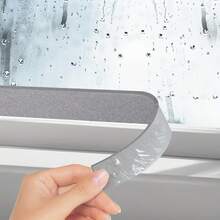 1pc Window Water-Absorbing Glass Sticker, Anti-Condensation Winter Window Sill Decal, Prevents Condensation, Self-Adhesive Felt Pad Suitable For Doors And Windows, Keeps Windows Dry And Clean, Easy To Install And Clean - A - View 7