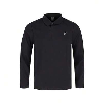 Camisas Polo ASICS para Cuello Polo Moderado Otros Negro
