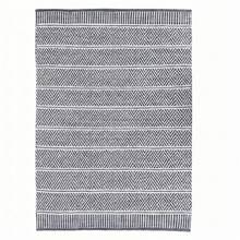 KIWI MOBLEKIT | Baumwollteppich 120 x 170 cm, Grau-Weiß mit geometrischem Muster, Wohn- und Schlafzimmerteppich, weicher Stoff aus 100 % Baumwolle, OEKO-TEX Standard 100 zertifiziert, nordischer Stil - Grau / Weiß op1 - Übersicht 9