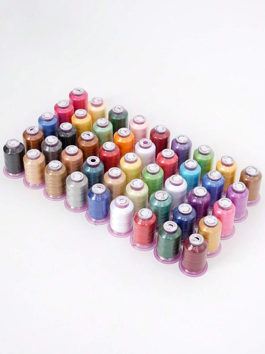 Set di 9 colori di filo per ricamo da 550 yarde, filo per ricamo a macchina multicolore e lucido, filo per ricamo in poliestere, filo decorativo per cucito, adatto per macchina da ricamo, riparazione di abbigliamento, forniture per cucito fai-da-te - multicolore - Visualizzare 1