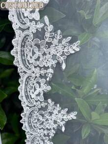 個性化半透明蕾絲婚禮歡迎牌，可客製化首字母姓名日期，網格歡迎橫幅，戶外花園婚禮入口裝飾 - 彩色 - 查看 7