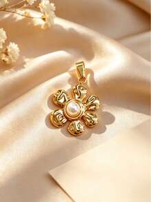 Multi-Style Ins Pastoral Vacation Blogger Same-Style Stainless Steel Flower Shell DIY Pendant, Detachable Layered Petal Scallop, Graduation Souvenir, Outdoor Floral Music Festival, Pool Leisure, Coastal Photography, Short Trip Shooting - Multicolor - View 14