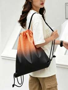 BAILEE Casual And Stylish Shoulder Bag With Gradient Colors, Drawstring Closure, Perfect For Travel, Fitness, And Sports Activities. Ideal As A Gift. - Multicolor - View 6