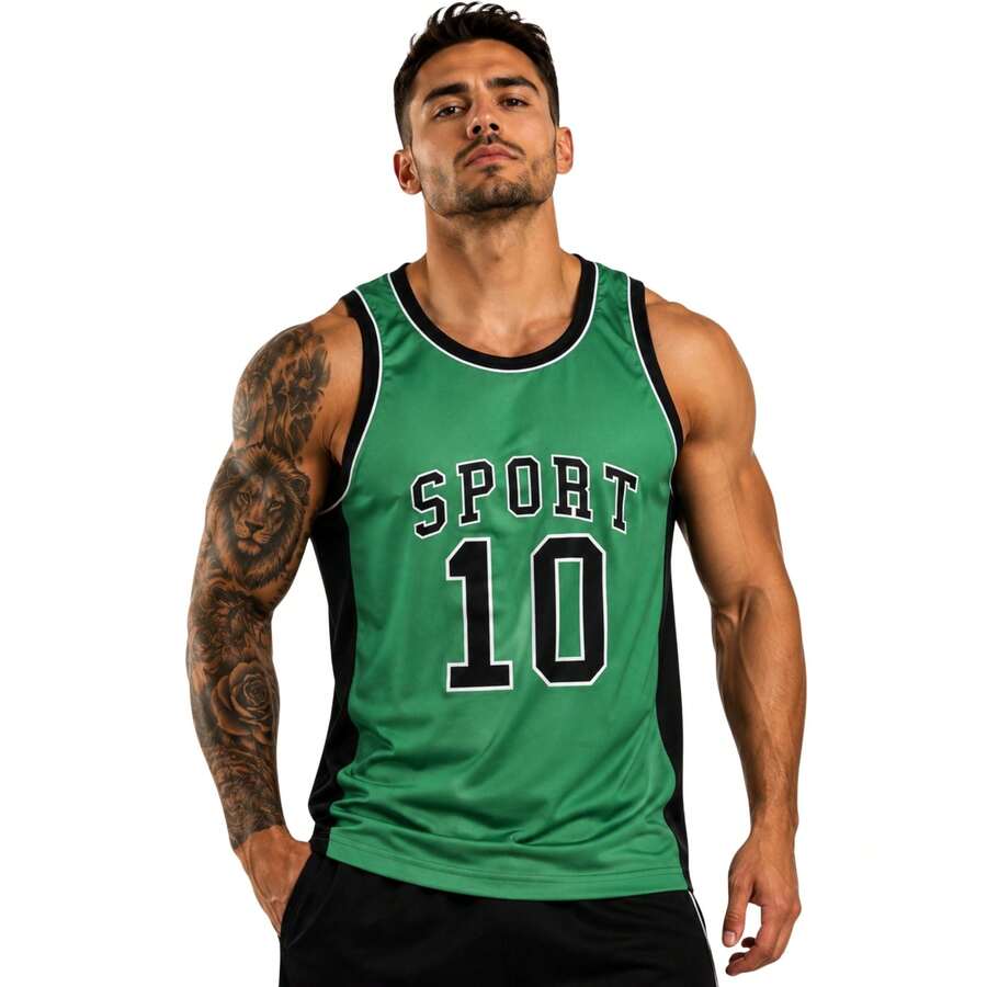 Men's Sports Tank Top For Sports Activities, Gym And Casual Use - 綠地運動 - 查看 1