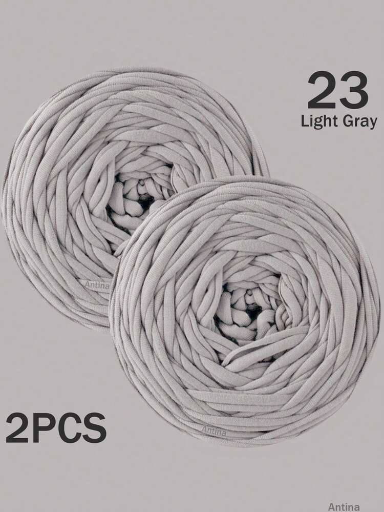 1/2件 T-Shirt 粗毛線，大號 300g±20g/件 - 2cm 寬，柔軟聚酯纖維毛線布料，適用於 DIY 鉤編包包、籃子、地墊、拖鞋、娃娃、毛線手工藝，多色度假風鉤編線，鉤編配件，手工禮物 - 彩色 - 查看 84