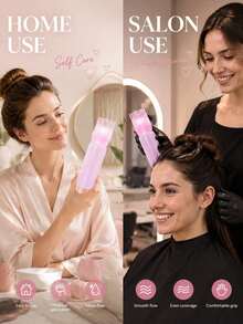 CTZIHGAO 1/2/3Pcs Applicator Comb And Spray Shampoo Bottle, Convenient And Quick Application, Precise Scalp Massage, Specially Designed For Hair Essence, Professional Hair Care Set, Includes Root Comb, Oil Applicator, Dye Shampoo Bottle And Soft Scalp Massage Comb, Essential Home Root Comb Applicator And Brush, Ideal Choice For Back To School Season - Pink - View 3