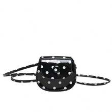 Versatile Minimalist Design, Solid Color Mini Women's Cross-Body Bag, Flap, Small Medium , New Fashion Shoulder Bag - Black - View 13