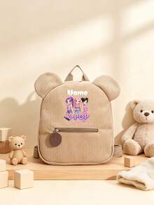 1pc Mini Back To School Personalized Customized Backpack, Casual Versatile K-POP Theme Print, Zipper Closure Nylon Material, Adjustable Shoulder Straps, Hand-Carry, Suitable For School, Shopping, Daily Outings, Outdoor Trips. Birthday Gift. - Multicolor - View 13