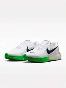 Men's Nike Revolution 8 Running Shoes Low-Top HJ9198-111 - Green - View 3