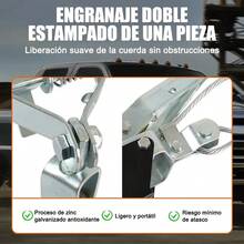Malacates Manual 2 Toneladas Con Cable Y 2 Ganchos - A - Ver 3