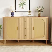 Modern Sideboard With Drawers - Perfect For Living Room Or Kitchen - Natural - View 8